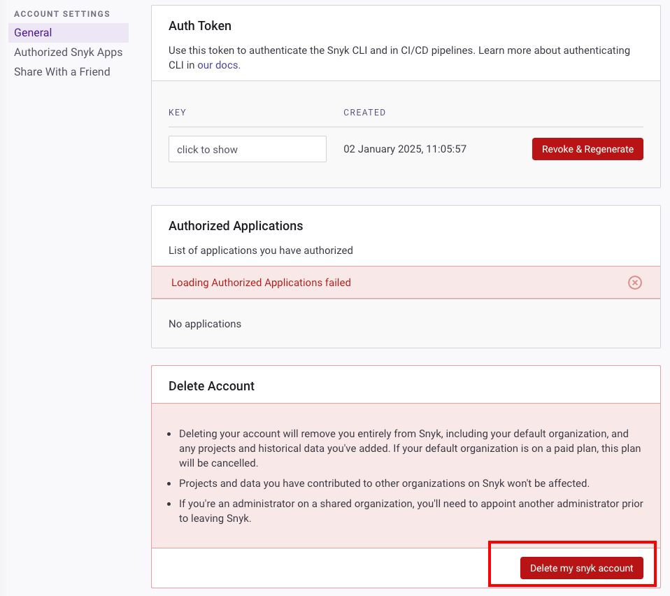 How can I delete my account?
